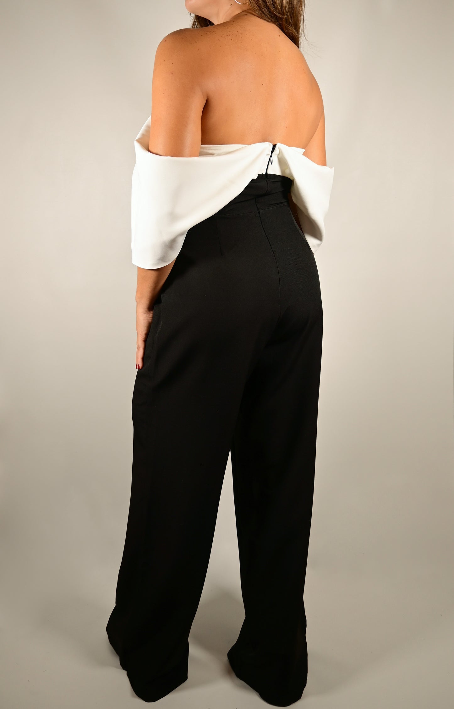 Stella Two-Toned Off-Shoulder Jumpsuit